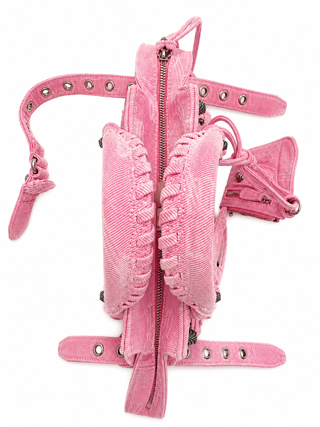 Balenciaga Neo Cagole XS in denim rosa